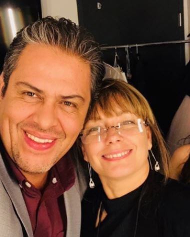Alejandro Cabello with his wife, Sinuhe Cabello.
